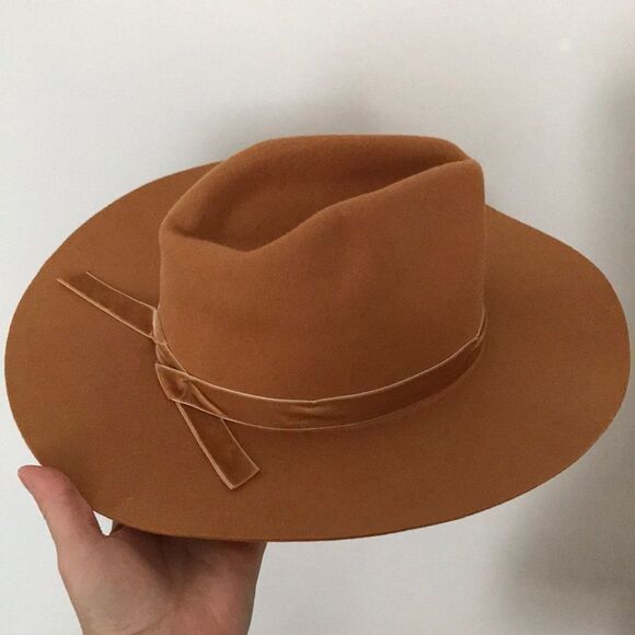 Anthropologie WYETH Ribbon Trimmed  Wool Rancher Hat